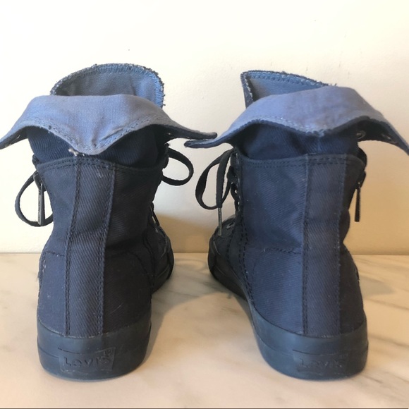 Navy blue high top Levi’s sneakers - Picture 6 of 10